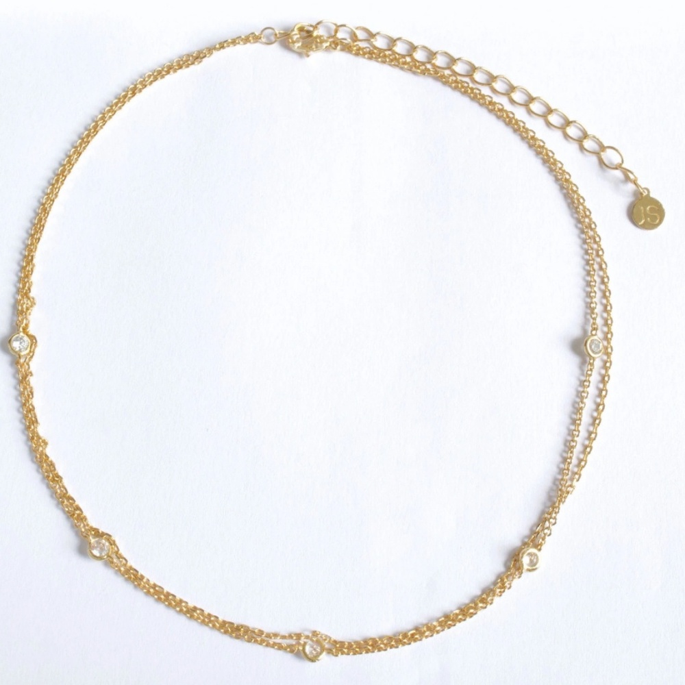 Crimson Chain Chocker Jules Smith Gold Plated